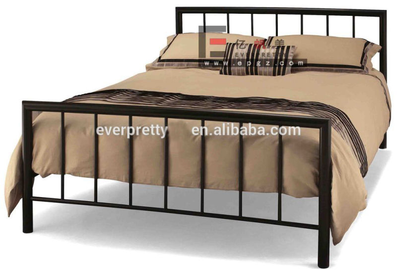 Steel Twin Size Bed for Bedroom in Metal