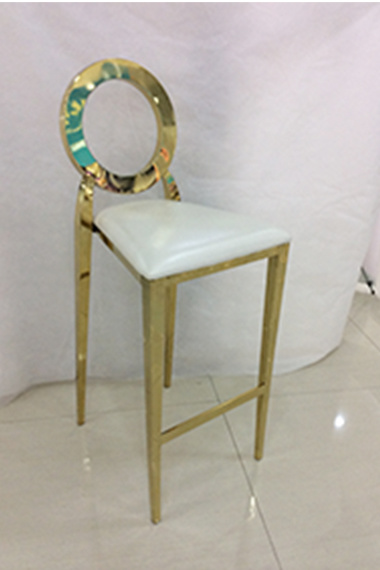 Gold Chair Acrylic Back Chair High Bar Chair