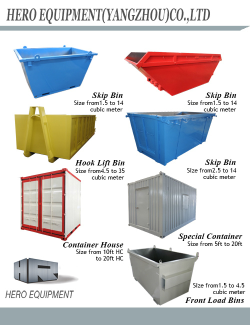 6m Customized Stackable Galvanizing Recycling Skip Bins