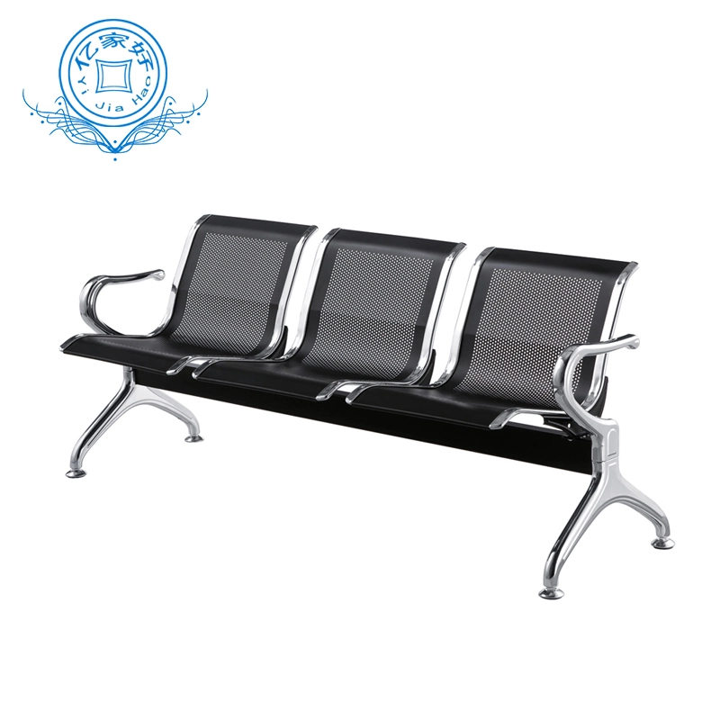 3 Seater Cold Rolled Steel Reception Chair Indoor Barbershop Chair Office Furniture Office Chair
