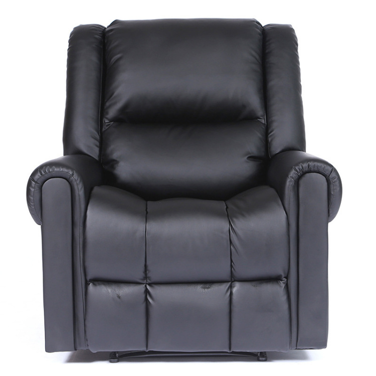 Luxury Living Room Furniture Message Sofa Manual Recliner PU Sofa