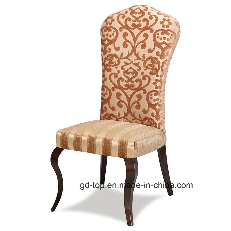 Top Furniture Foshan Factory China Imitate Wood Hotel Metal Dining Chair