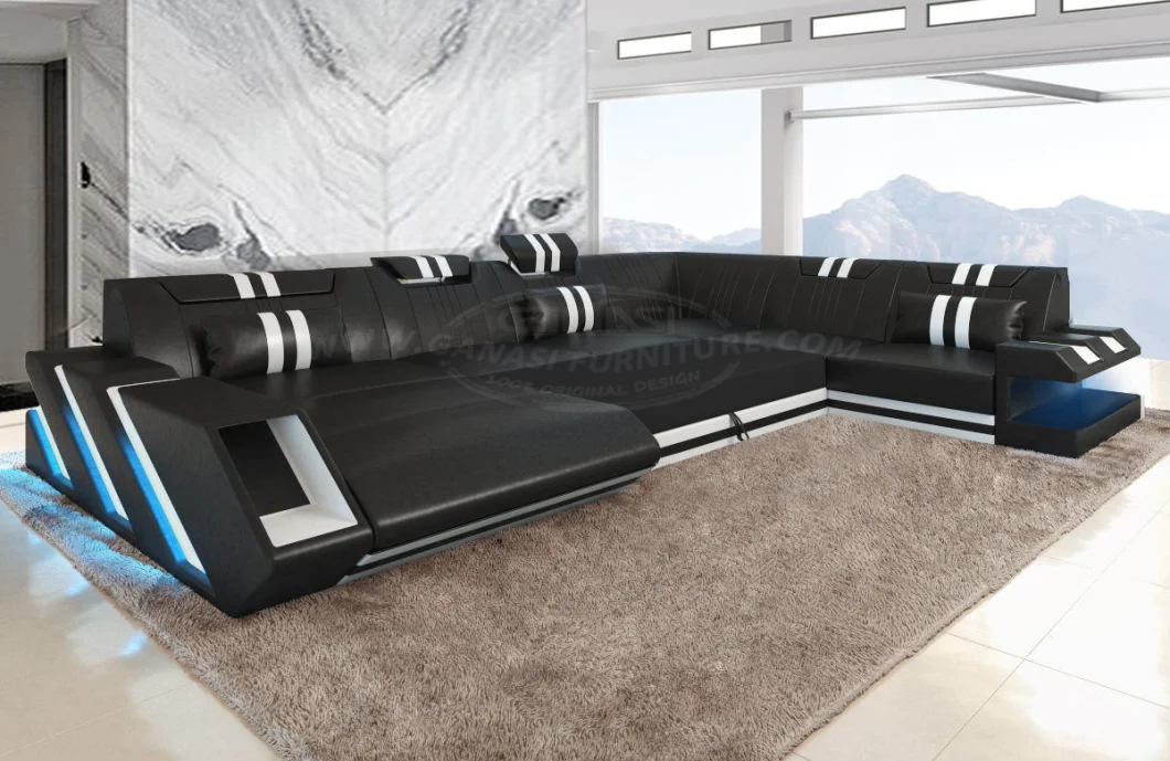 Wholesale Italian Sofa Modern Home Furniture Living Room Sofa Set (JV006)