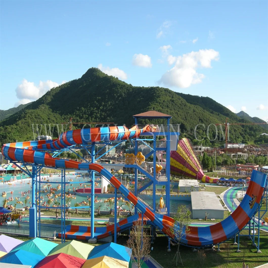 China Factory Supply Air Water Slide for Sale Fiberglass Waterslides Boomerang Slide Factory in China