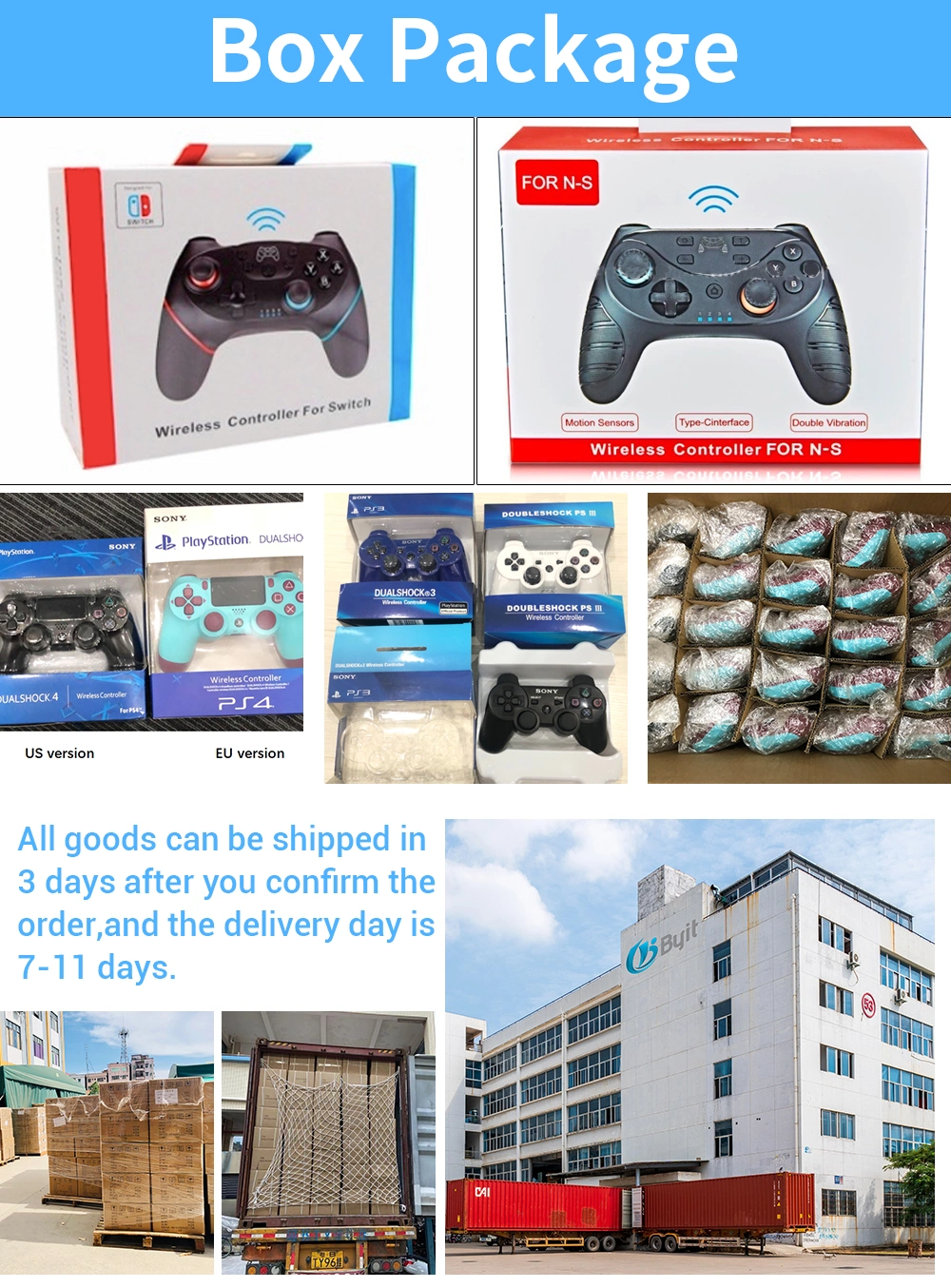 Byit 2021 New Arrivals Video Game Console for Game Accessories Dual Game Controller Nintend Switch