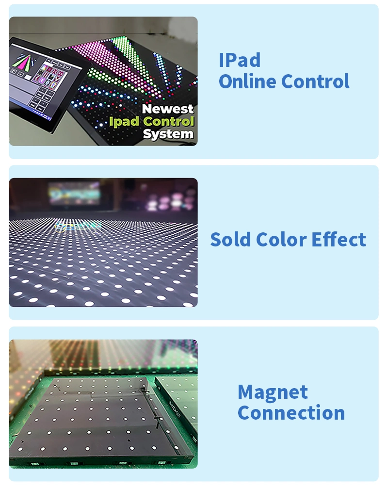 with iPad Controller RGB Full Color LED Video Dance Floor for Sale