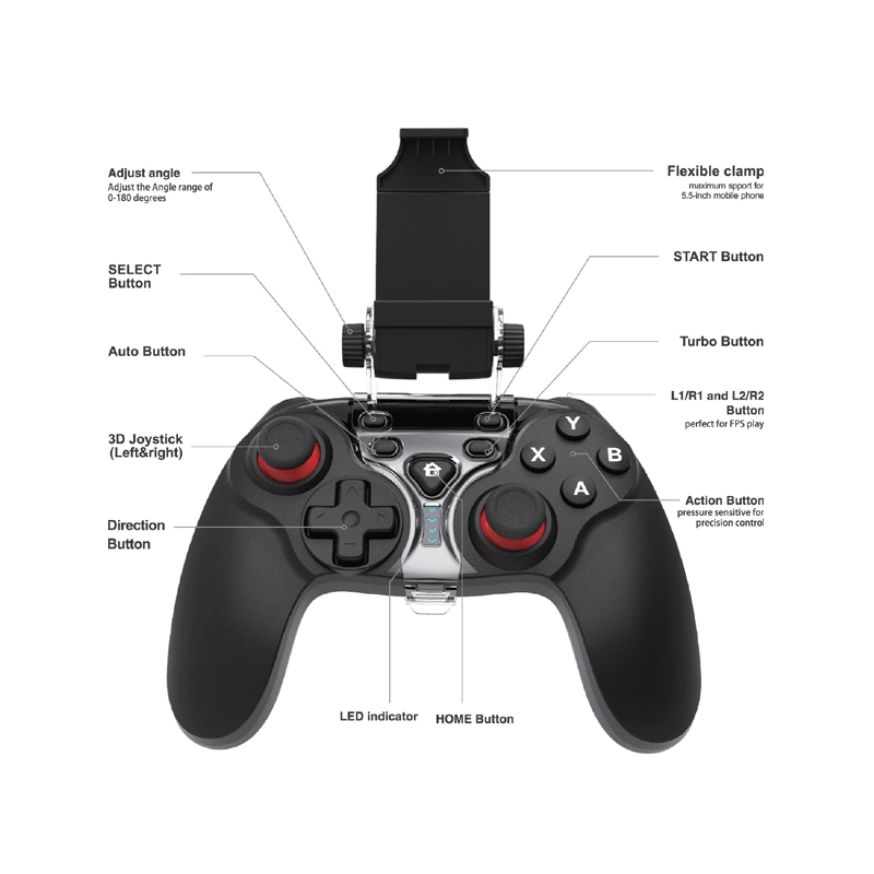 3 in 1 Android, PS3 & PC Gamepad Controller