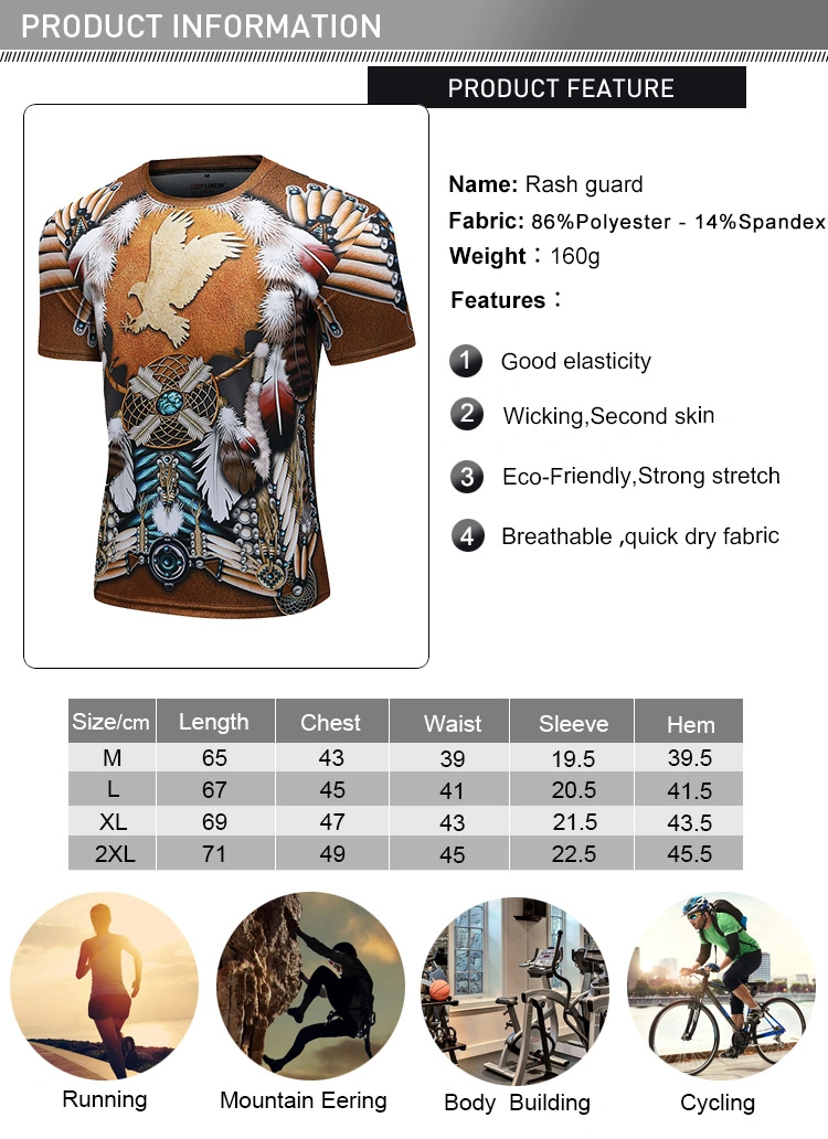 Customize Sublimated Mens Tshirts Design Your Own Rash Guard