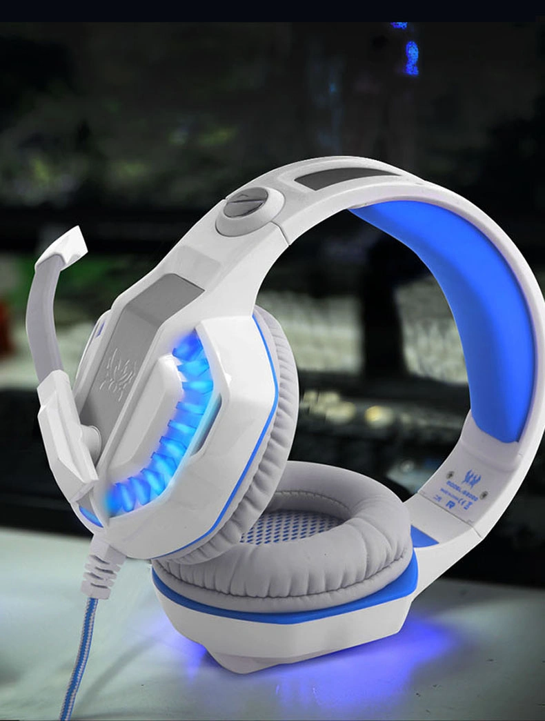 Shenzhen Game Headphone Manufacture Custom Colorful Computer Game Wired Headset with Speaker Foldable Headphone Game Headset