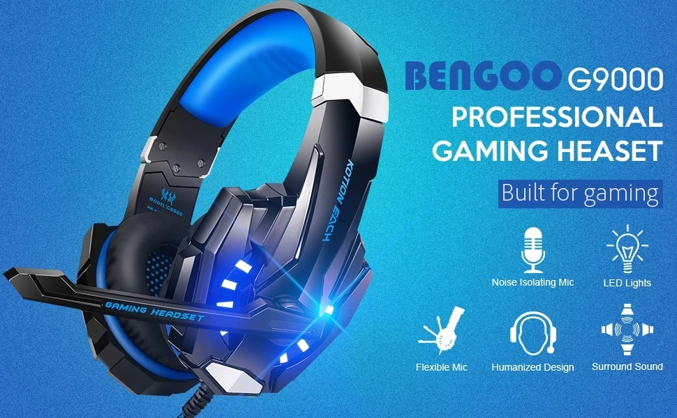 Stereo Surround Sound Gaming Headset Noise Cancellation Gaming Headphones Gamer Headphones for PS4 xBox One PC