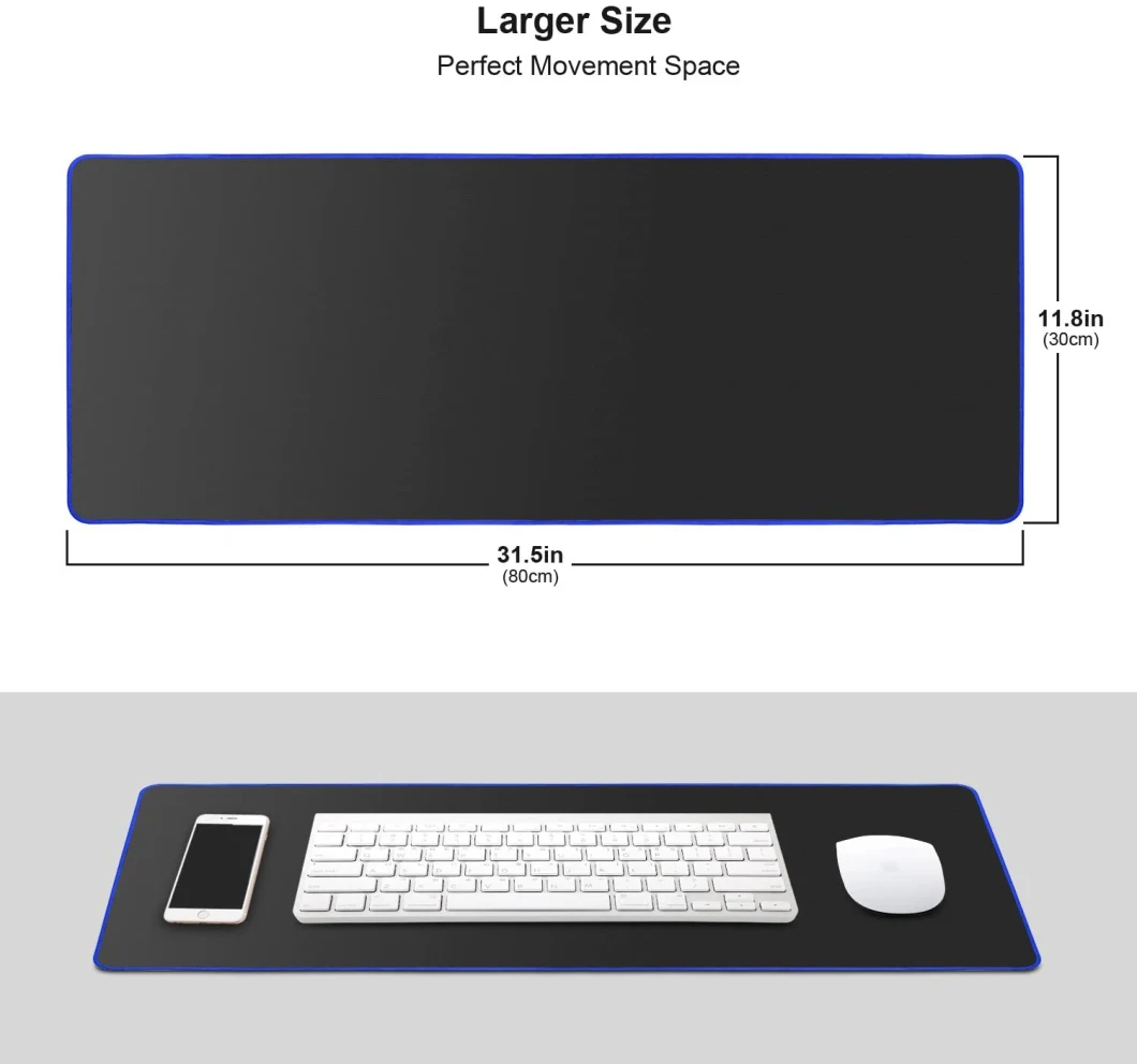 Large Gamer Anti-Slip Rubber Pad Gaming Mouse Pad to Keyboard