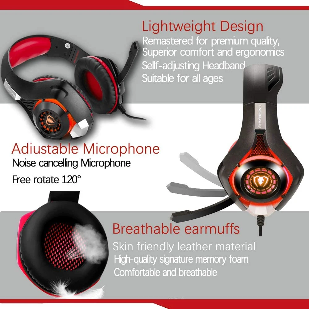 Wholesale 3.5mm Speaker Keyboard PS4 Wireless Gaming Headset Headphones Game Earphones with Mic Game Headphone