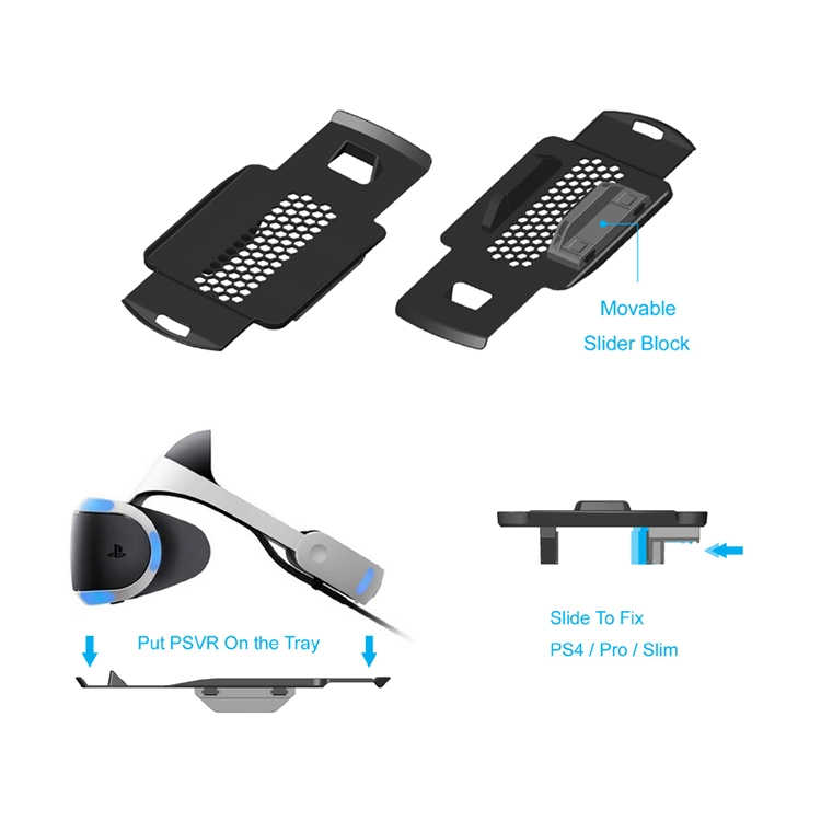 Multi-Function Cooling Stand for PS Vr and Compatible with PS Vr Glasses/PS4/PS4 Slim/PS4 PRO Console/PS4 & PS Move Controllers