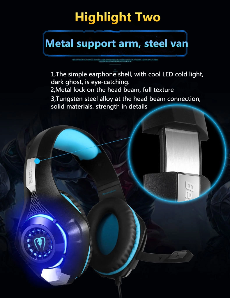 Cheaper Big Bluetooth Headphone Gaming Headset St3 Game Wireless Headset for PS4, PC, xBox