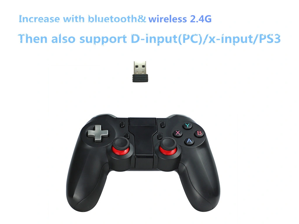 Senze Android/Ios Bluetooth&Wireless 2.4G Gamepad for Mobile Phone/ PC/PS3,