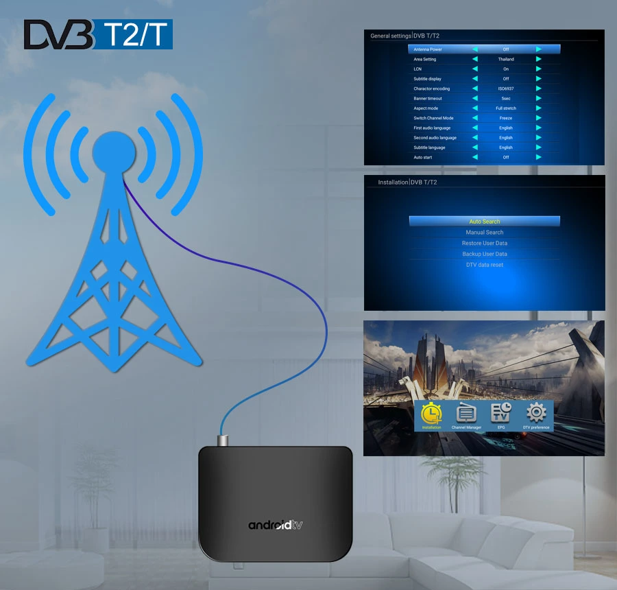 Android TV Box M8s Plus DVB Android TV Boxpendoo Smart TV Box International TV Box