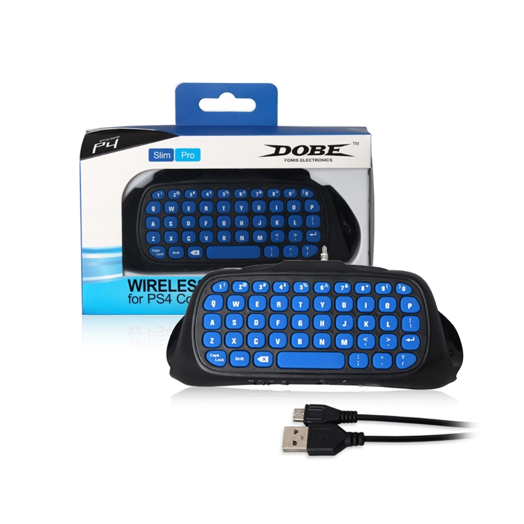 Keyboard (blue-black) for PS4 Controller with Black and Blue Keybaord for Better Recognition