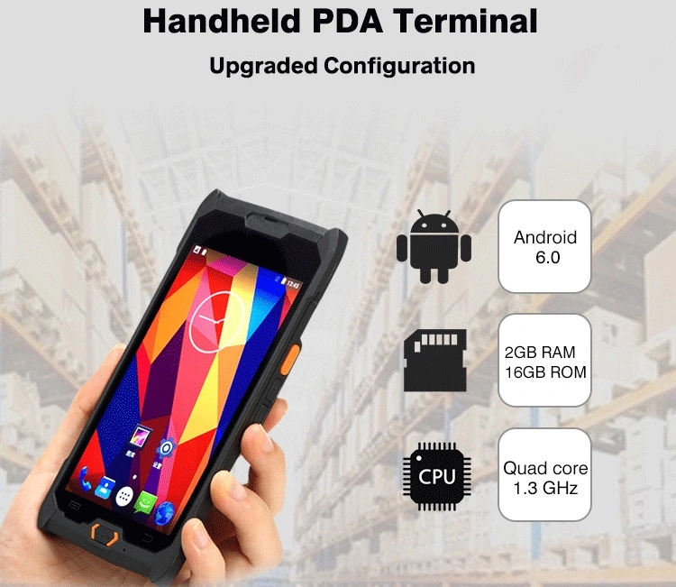 4G/Wi-Fi/ Bluetooth 4.0 NFC Industrial PDA Android 2D Android Barcode Scanner (C50)