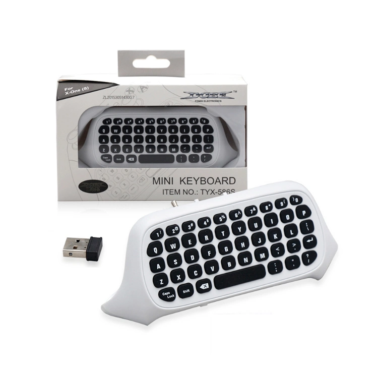 Portable Handheld Keyboard Gaming Message Gamepad Keyboard 47 Keys Wireless 2.4G Practical for xBox One S Controller Gamepad Keyboard Game Accessories