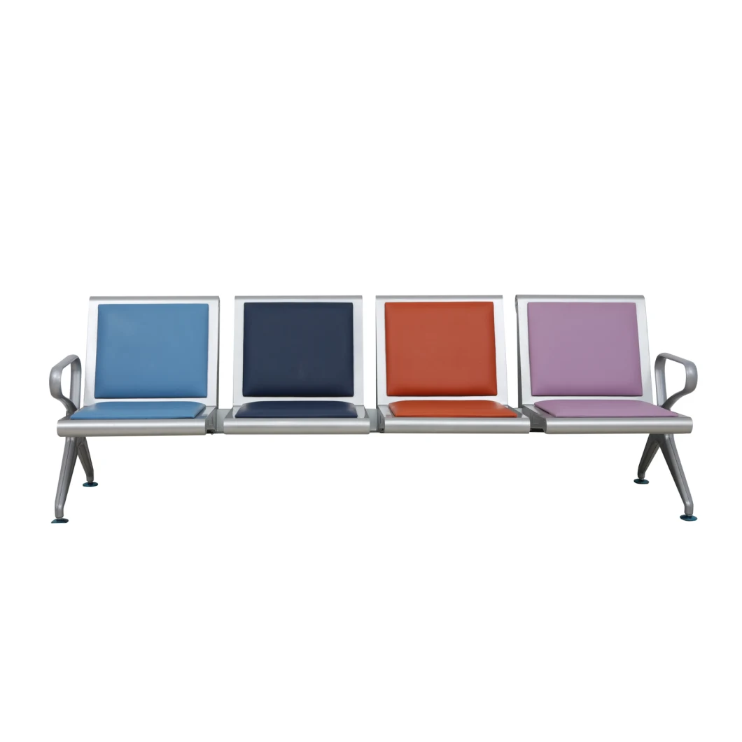 Customized Colorful Steel Public Furniture Airport Seating Chair Public Bench for Dubal Bangladesh Project