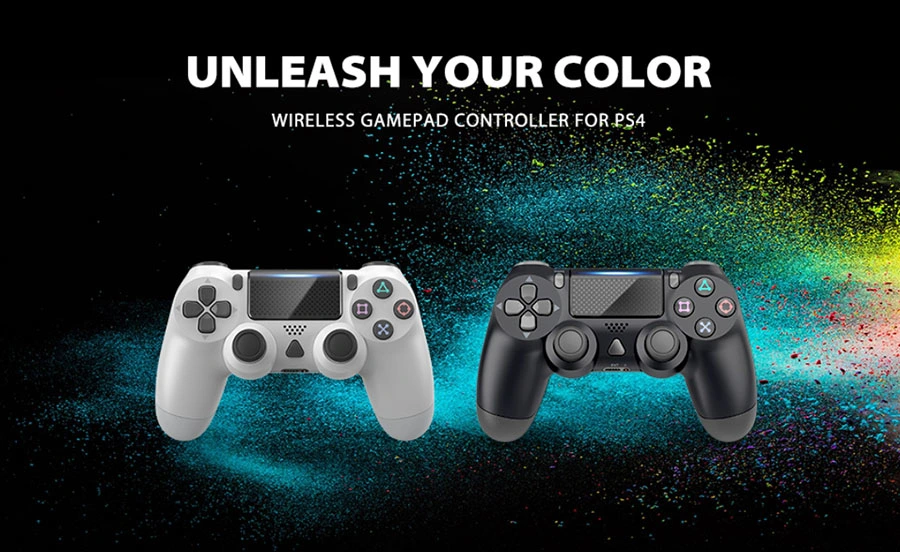 Wireless Bluetooth Game Controller Dualshock Gamepad for Playstation 4 Touch Panel Gamepad with Dual Vibration