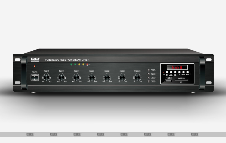 100V 70V Public Address System PA System Power Amplifier in Public Address Amplifier with USB/Remote