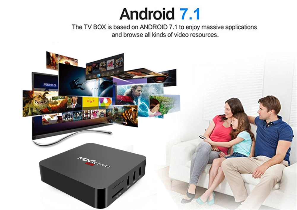 Wholesale Allwinner OEM Mxq PRO 4K Smart Android 7.1 H3 Cheapest Android TV Box