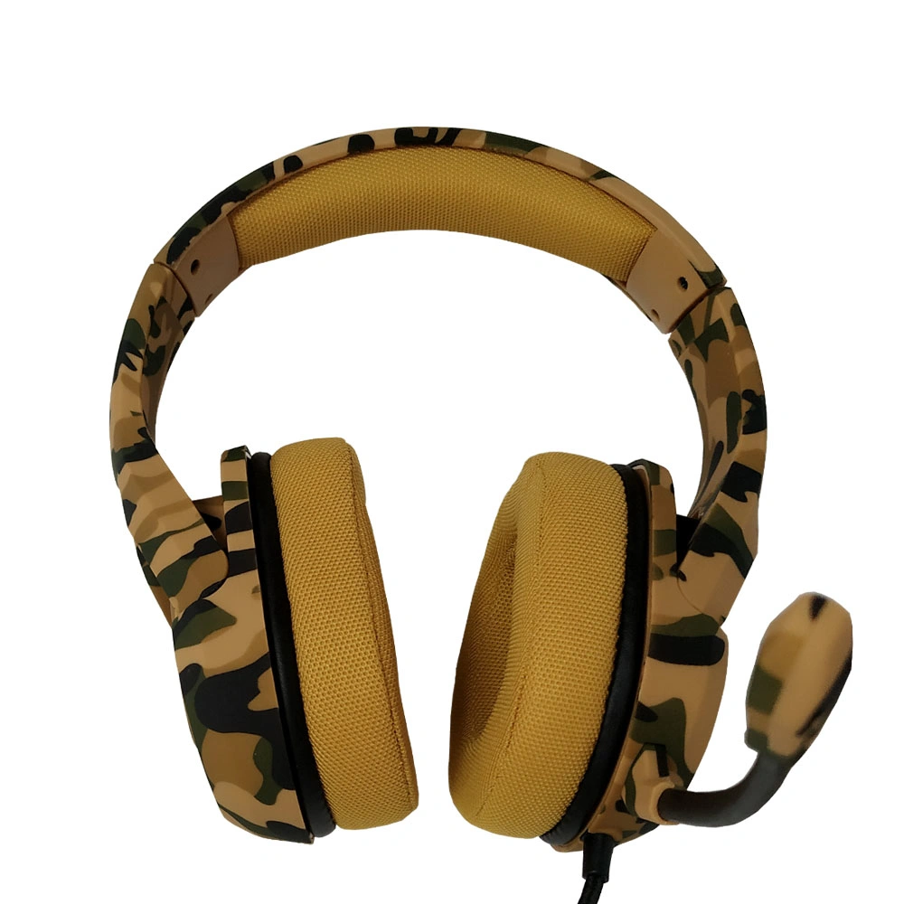 Camouflage Gaming Headset for PS4 /xBox/Nitendo Voice Control Wired Hi-Fi Sound Quality
