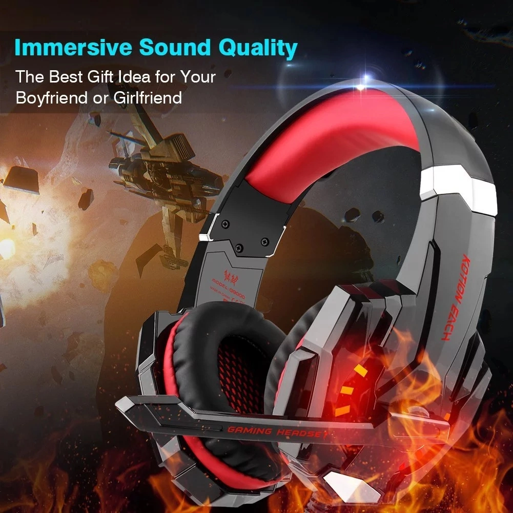 High Quality Game Headset for PS4 xBox One Switch Game Player Wired Headphone with Mic