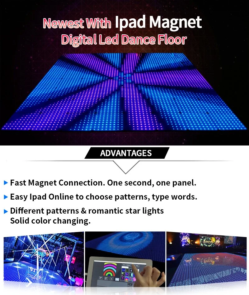 with iPad Controller DJ Strip Light Digital LED Dance Floor