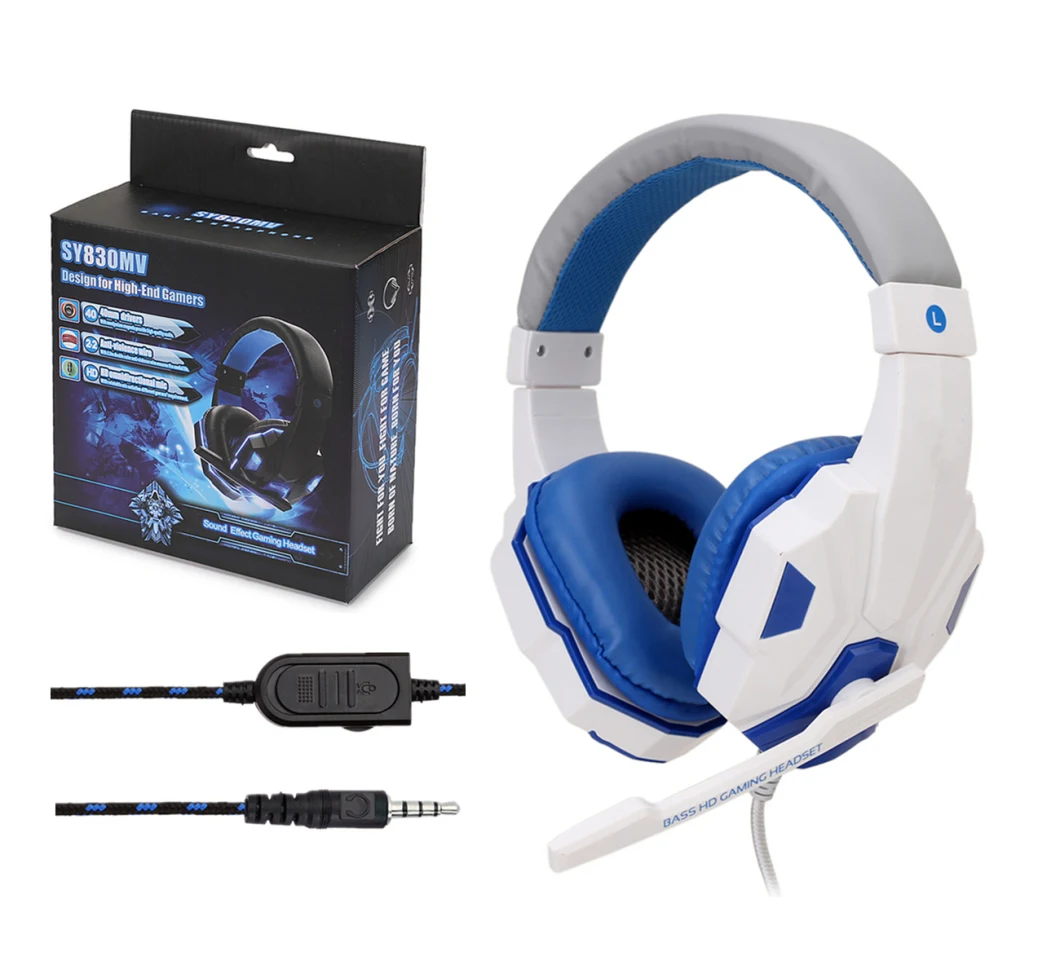 Powerful Bass and Nosie Cancelling Over Ear PS4 Gaming Headphone with Mic/Mute and Volume Control