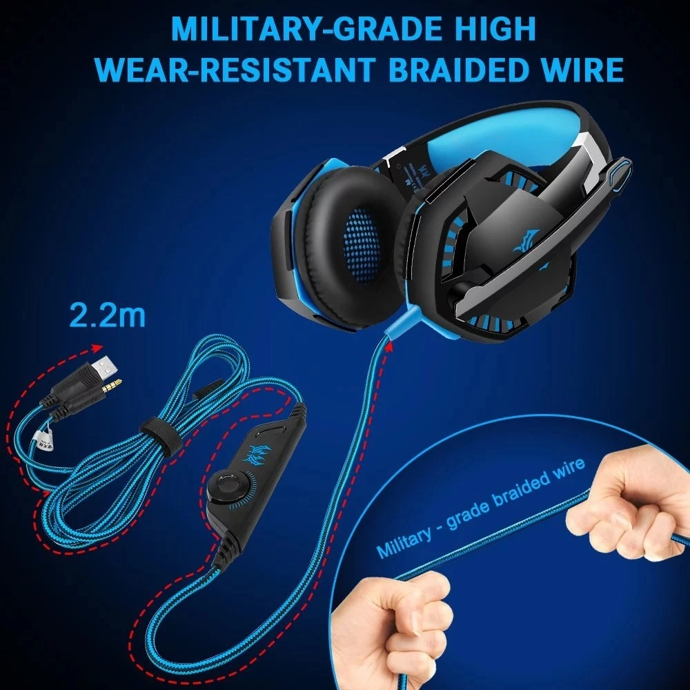 Good Quality Game Headset Headphone PC Computer MP3 Wired Game Headphones for PS3 PS4