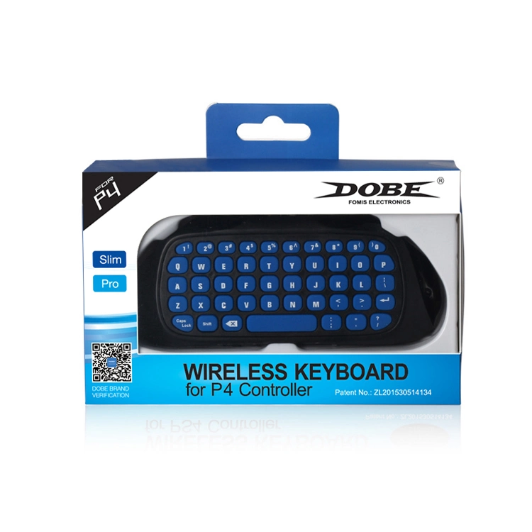 Keyboard (blue-black) for PS4 Controller with Black and Blue Keybaord for Better Recognition