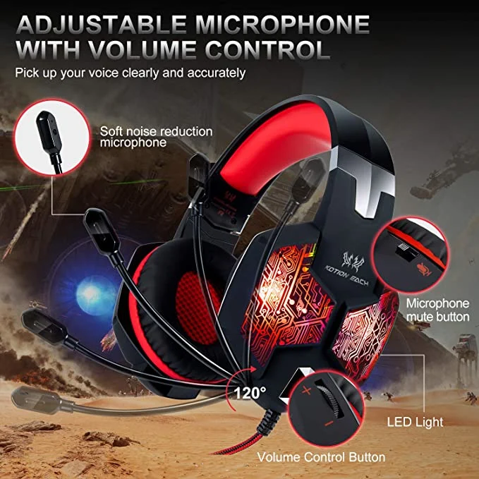 Wholesale Game Headphone 3.5mm Speaker Keyboard PS4 Wireless Gaming Headset Headphones Game Earphones with Mic
