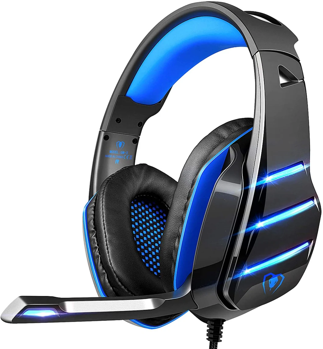 GM-3 Gaming Headphone with LED Light Game Headphone for Computer Laptop Mobile Phone PS4