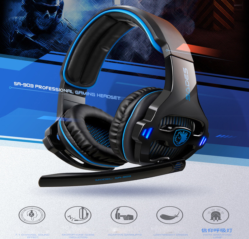 Best Seller Wired Stereo Gaming Headset Runmus Gamer Headphones with Microphone for PS4 xBox One PC