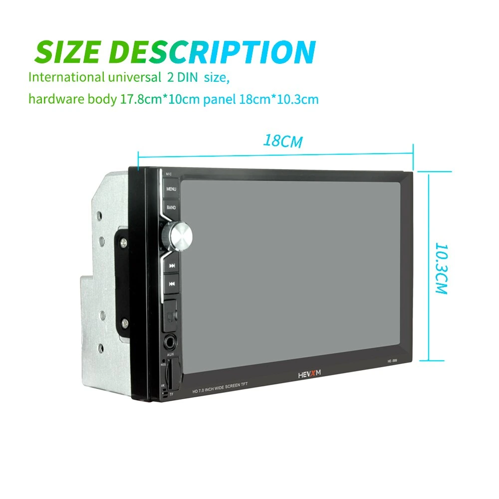 2 DIN 7 Inch Android Car MP5 Player Bluetooth Android Video Touch HD Screen Stereo video