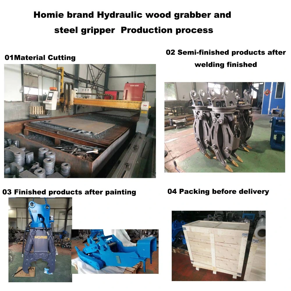China Factory Homie Hydraulic Grapple /China Factory/ Grab of Excavator Parts
