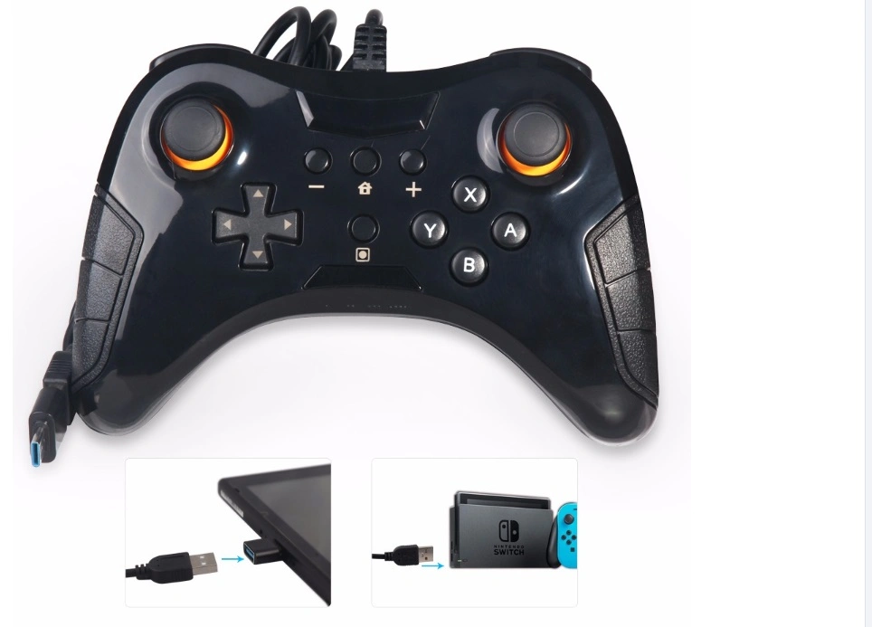 USB Wired Game Controller Gamepad with Adapter for Nintendo Switch PRO