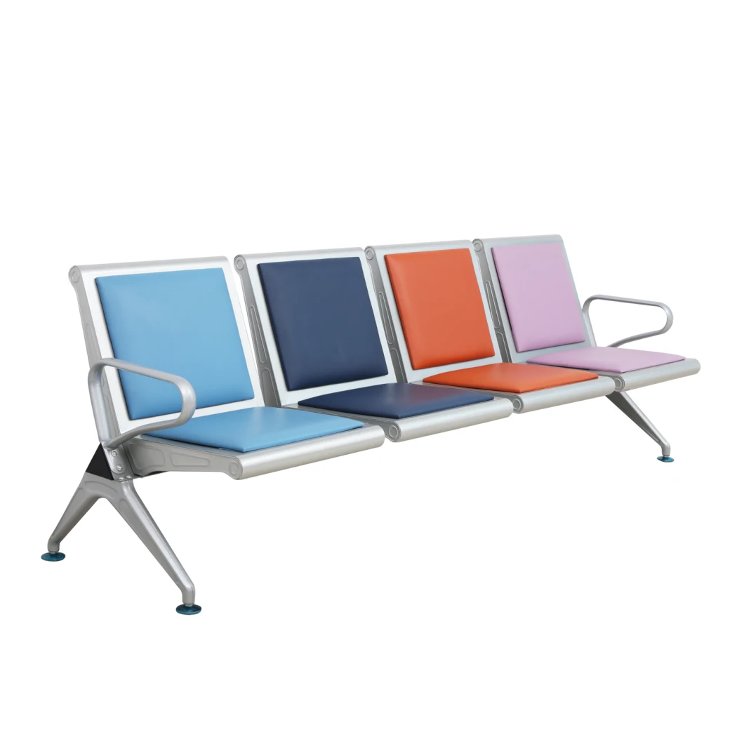 Customized Colorful Steel Public Furniture Airport Seating Chair Public Bench for Dubal Bangladesh Project
