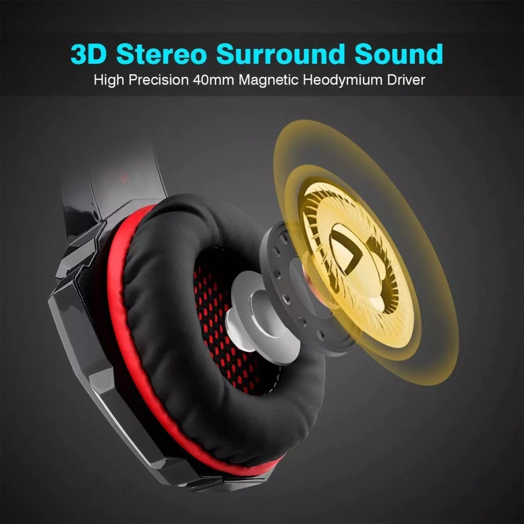 Stereo Surround Sound Gaming Headset Noise Cancellation Gaming Headphones Gamer Headphones for PS4 xBox One PC