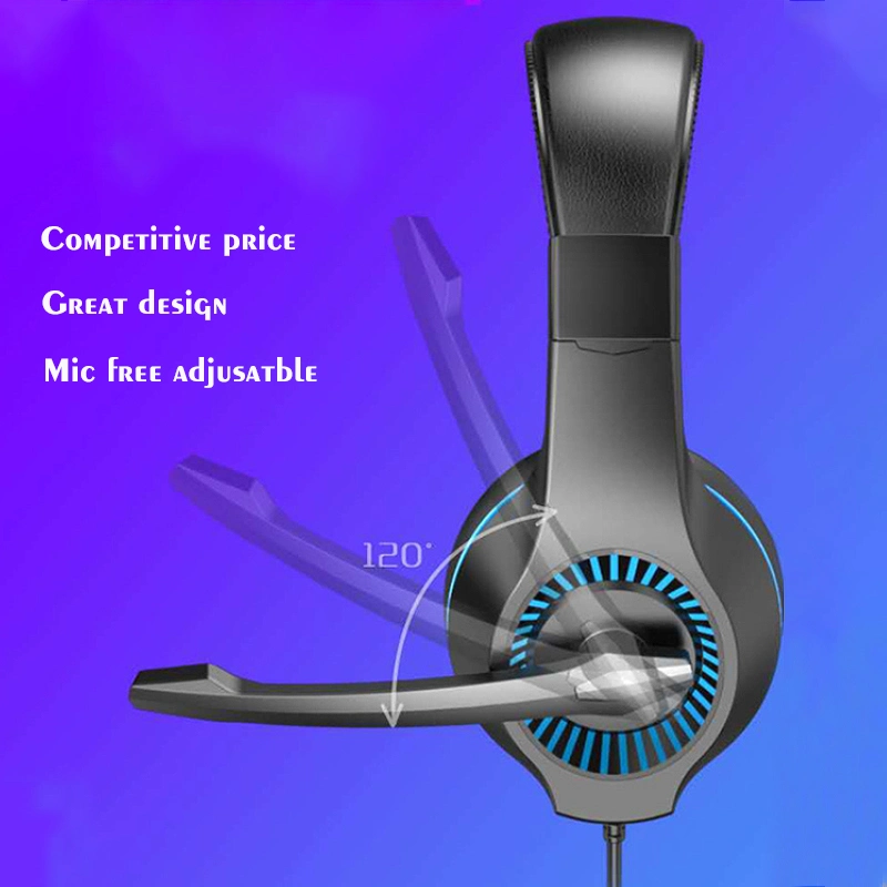 Gaming Headset for PS4 Playstation 4 Switch Gaming Headphone with Mic Mute Control Blue Color