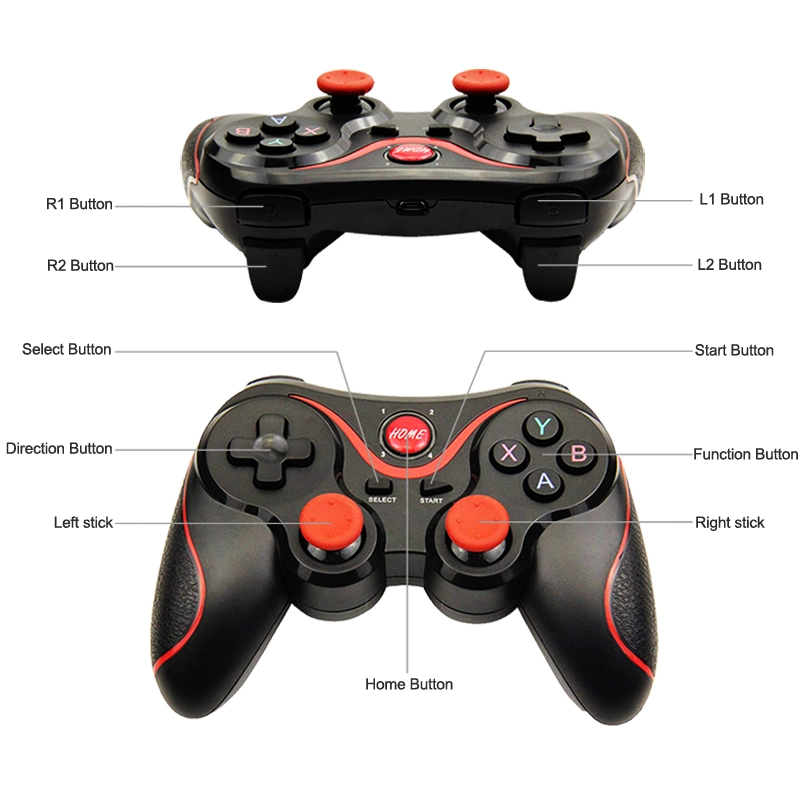 Wholesale Wireless Gamepad Game Controller Bluetooth Joystick for Mobile Phone Tablet TV Box