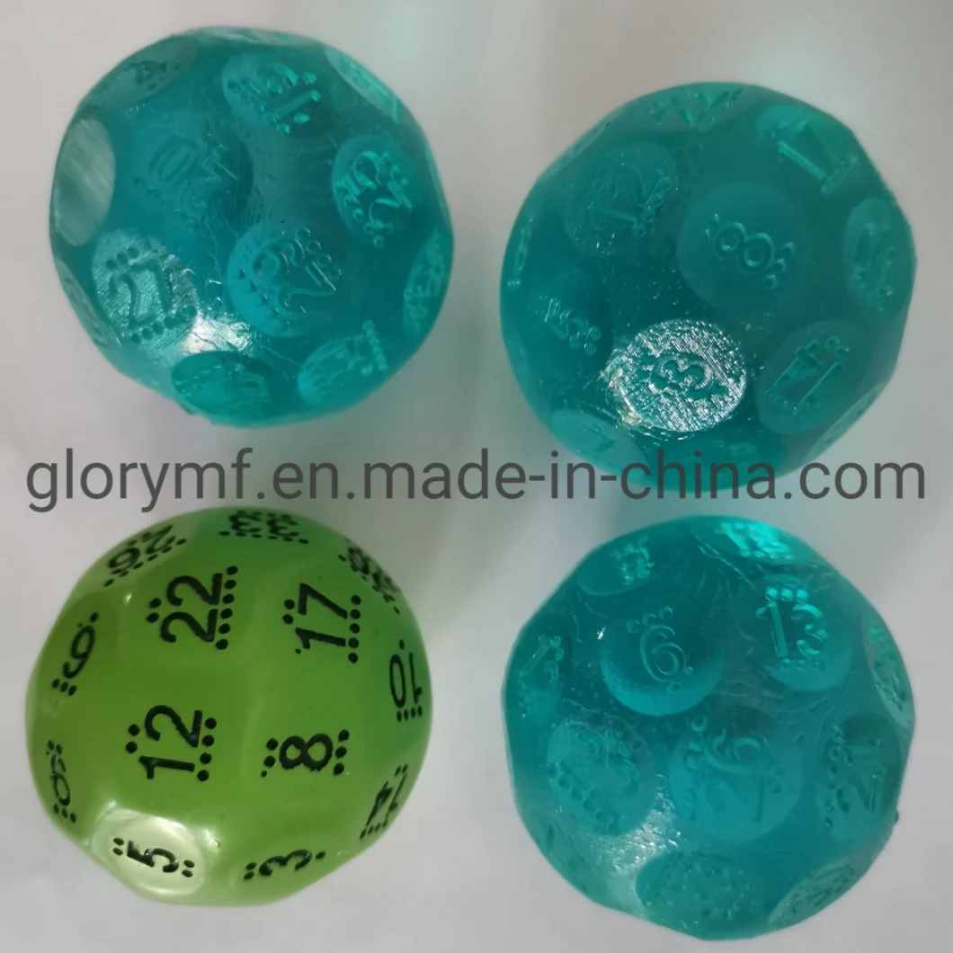Bulk Wholesale Custom Engraved Transparent Acrylic Dice Polyhedral Resin Dice