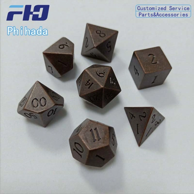 Zinc Alloy Metal Polyhedral Dice Board Game Dice Game Toys