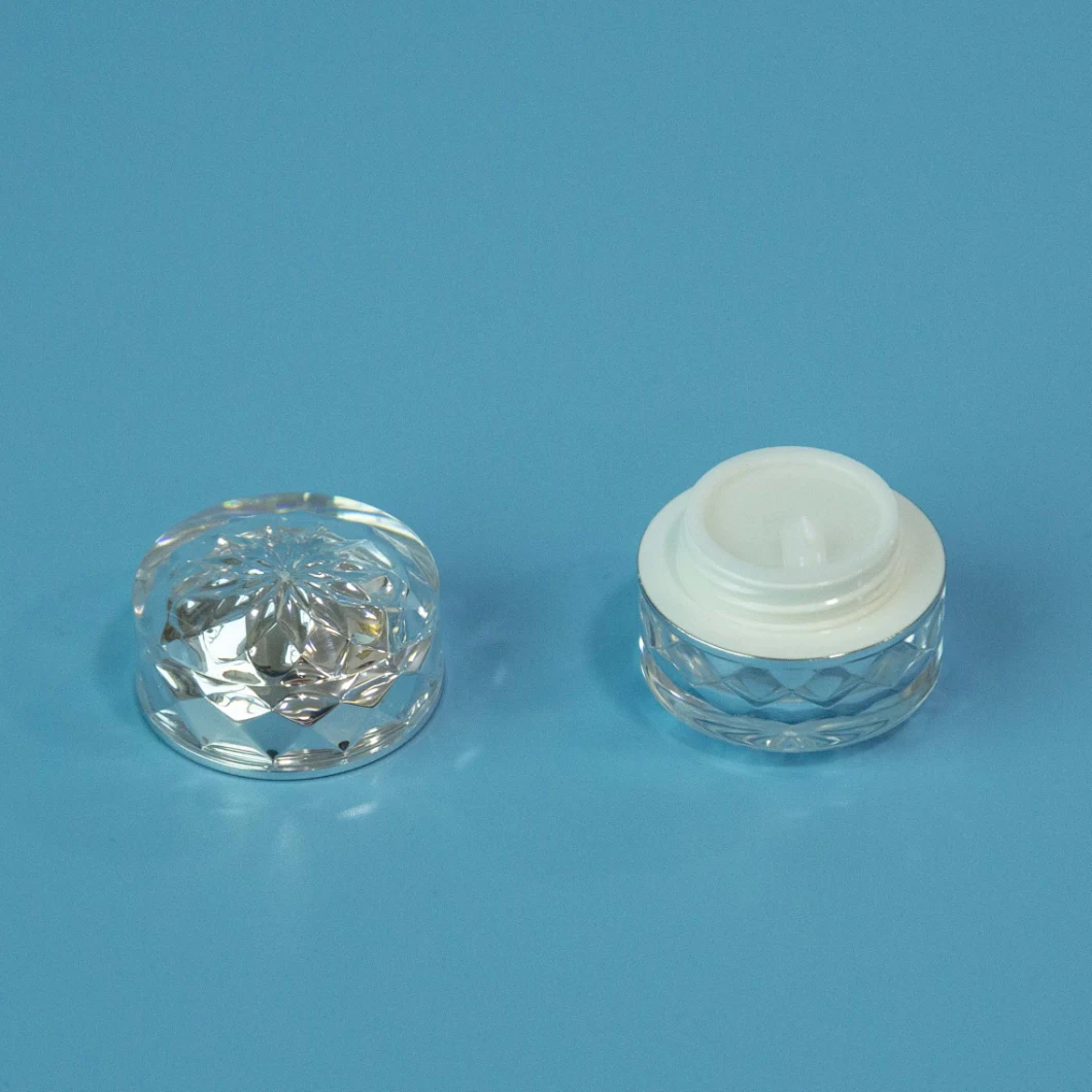 Top Quality Cosmetic Packaging Plastic Acrylic Jar Cream Jar Straight Round
