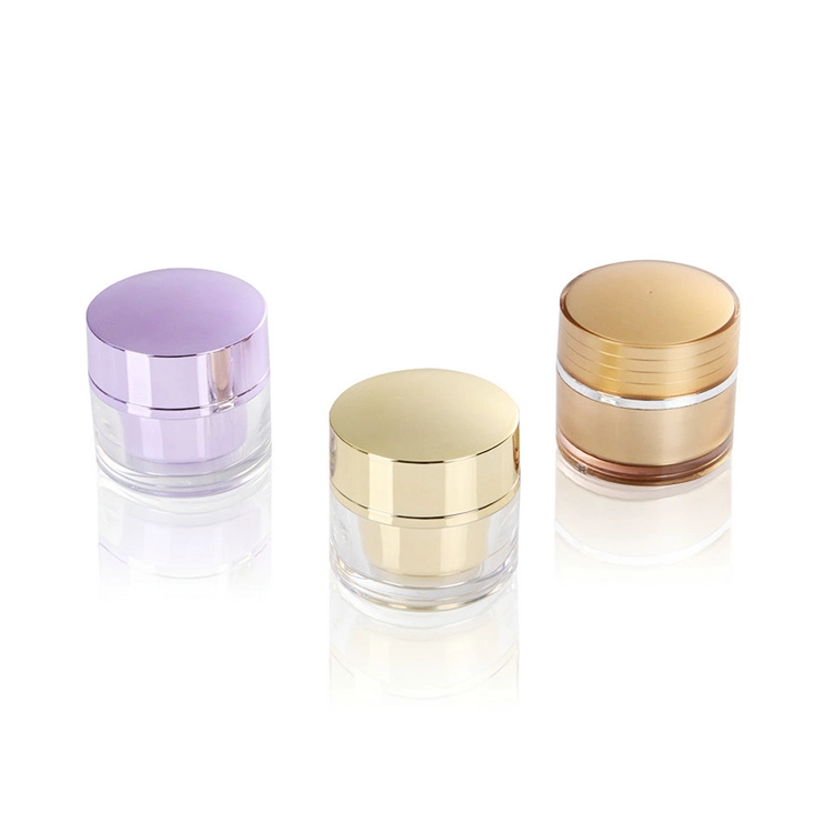 Acrylic Round Cosmetic Packaging Jar Round Acrylic Facial Cream Jar