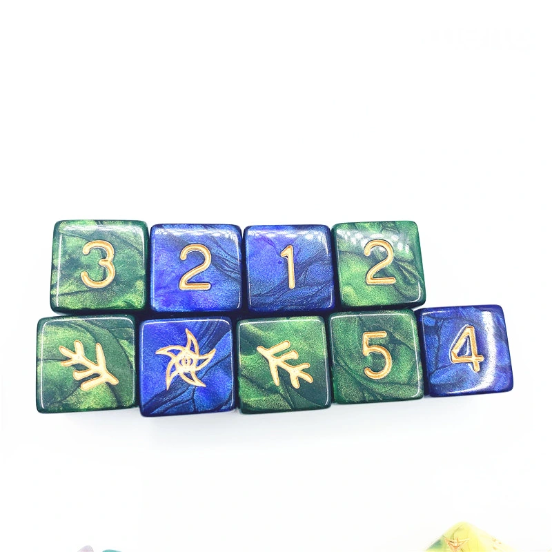 Custom Printed Polyhedral Dice Plastic Game Dice, Polyhedral Dice Set for Dungeons and Dragons Board Game