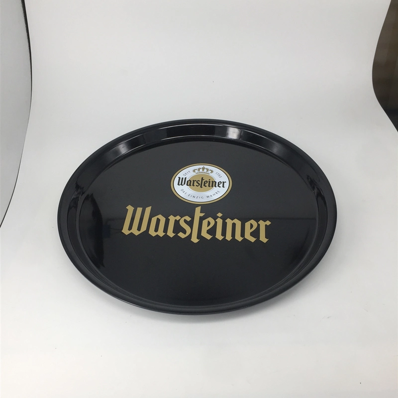 Non Slip Round Beer Promotion Gifts Plastic Acrylic Durable Wholesale Serving Tray