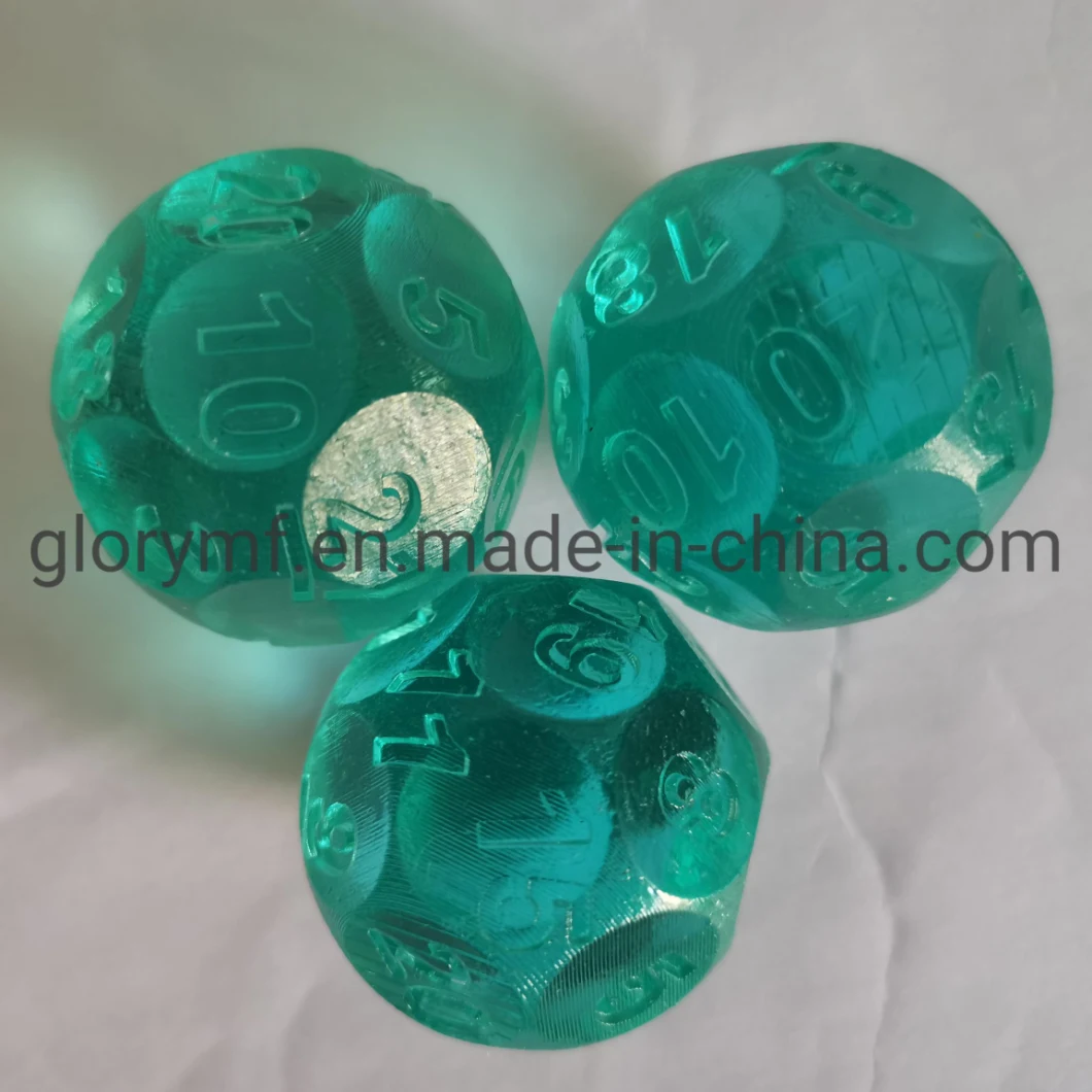 Bulk Wholesale Custom Engraved Transparent Acrylic Dice Polyhedral Resin Dice